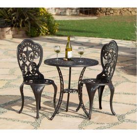 Fiesta Outdoor Aluminum 3 Piece Bistro Set