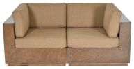 Modern Rustic  Right and Left Arm Single Seaters With Cushions