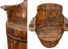 Barrel Swivel Chair Teak